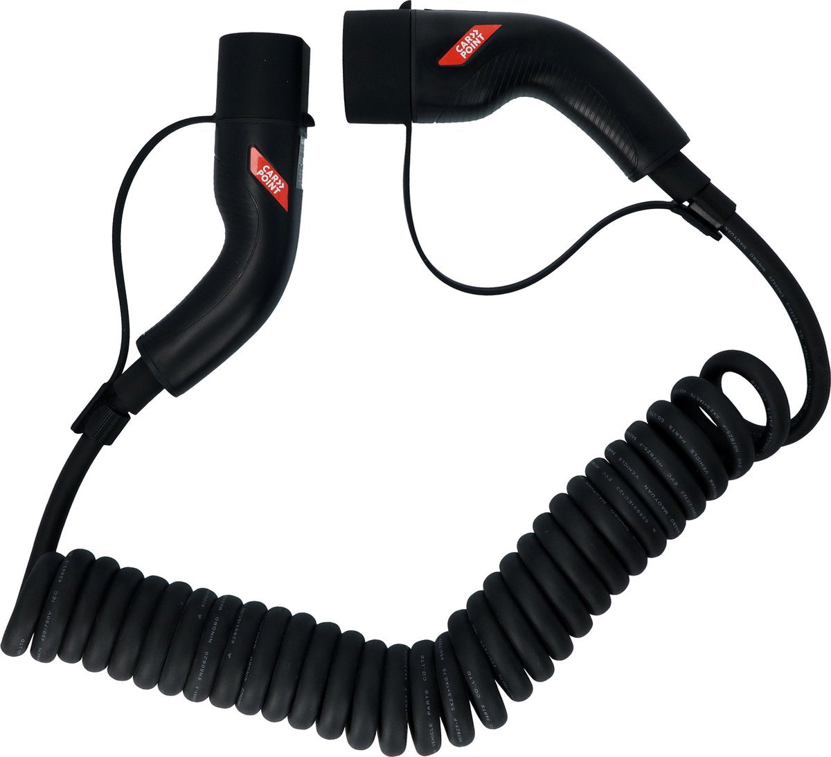 Carpoint câble de recharge spirale voiture électrique type2>2 32a 1ph 6 mètres
