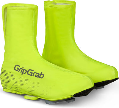 Gripgrab - ride couvre-chaussures de vélo de course imperméables cyclisme pluie couvre-chaussures de vélo - jaune haute visibilité - unisexe - taille xxl (46 47)