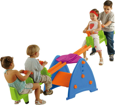 Feber double scie à bascule rotative à 360 degrés pour 4 enfants