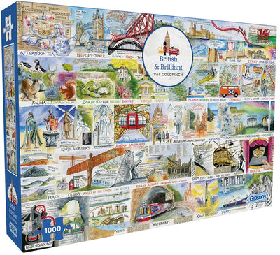 Gibsons - brillant britannique (par val goldfinch) - 1000 pièces 68×49cm (l×h) - puzzle pour adultes