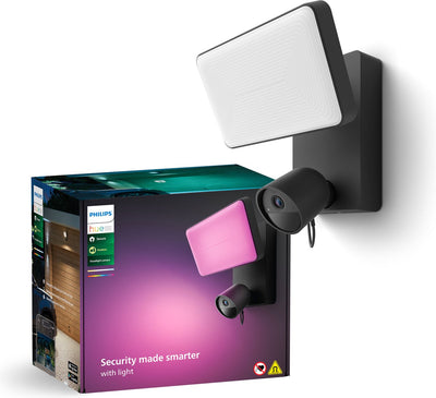 Spot Philips Hue Secure avec caméra de sécurité - noir