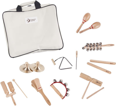 Classic World World 9 Instruments de musique avec sac de rangement