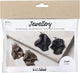 Creativ company mini hobby set bijoux, boucles d'oreilles courbées, 1 boîte