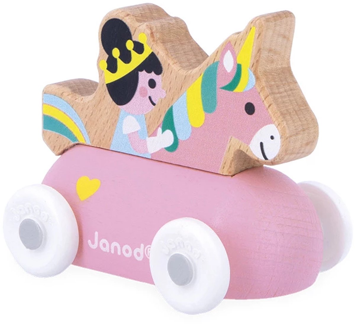 Janod - carrefour - voiture de princesse en bois