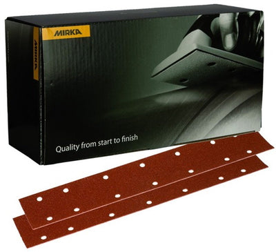 Bandes abrasives Mirka coupe grossière 70x420mm avec 14 trous - p40