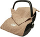 Jollein - chancelière pour landau siège auto (boucle - biscuit) - polyester - chancelière maxi cosi, landau ou siège auto - 42x82cm