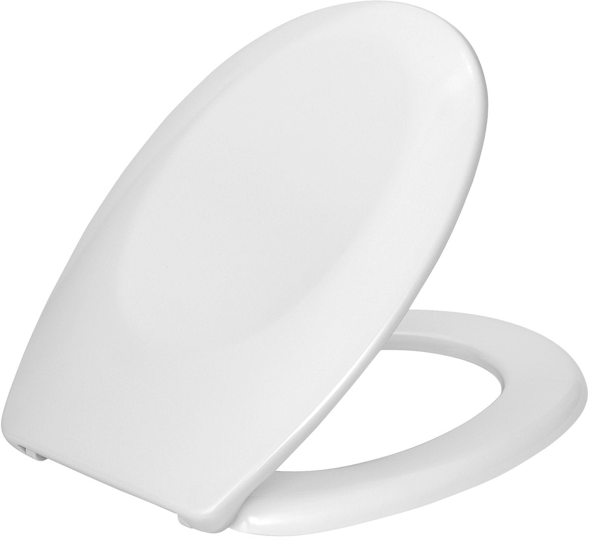 Abattant de toilette Wenko bergamo - duroplast blanc antibactérien - charnières en acier inoxydable - abattant de toilette - abattant de toilette - blanc