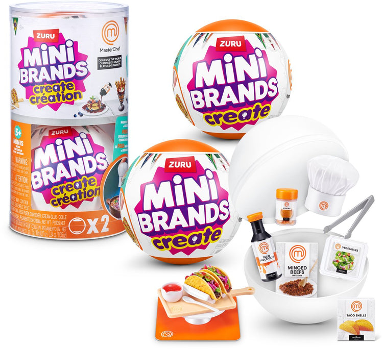 Mini marques zuru create - nourriture - masterchef série 2 - pack de 2