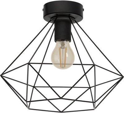 Plafonnier Eglo tarbes - e27 - ø 32,5 cm - noir