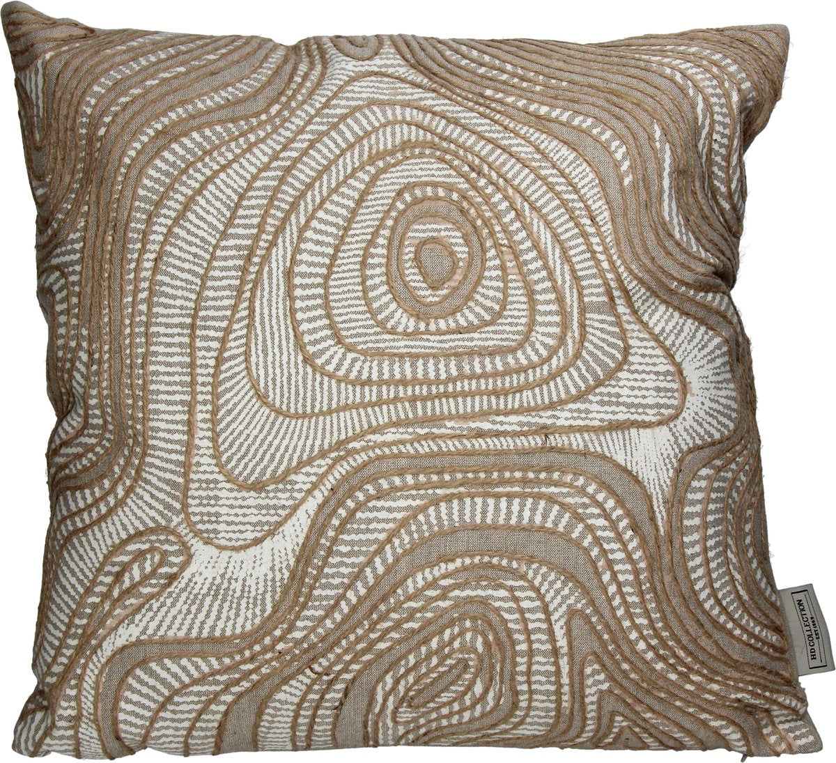 Coussin collection Hd coton irrégulier ivoire 45x45cm