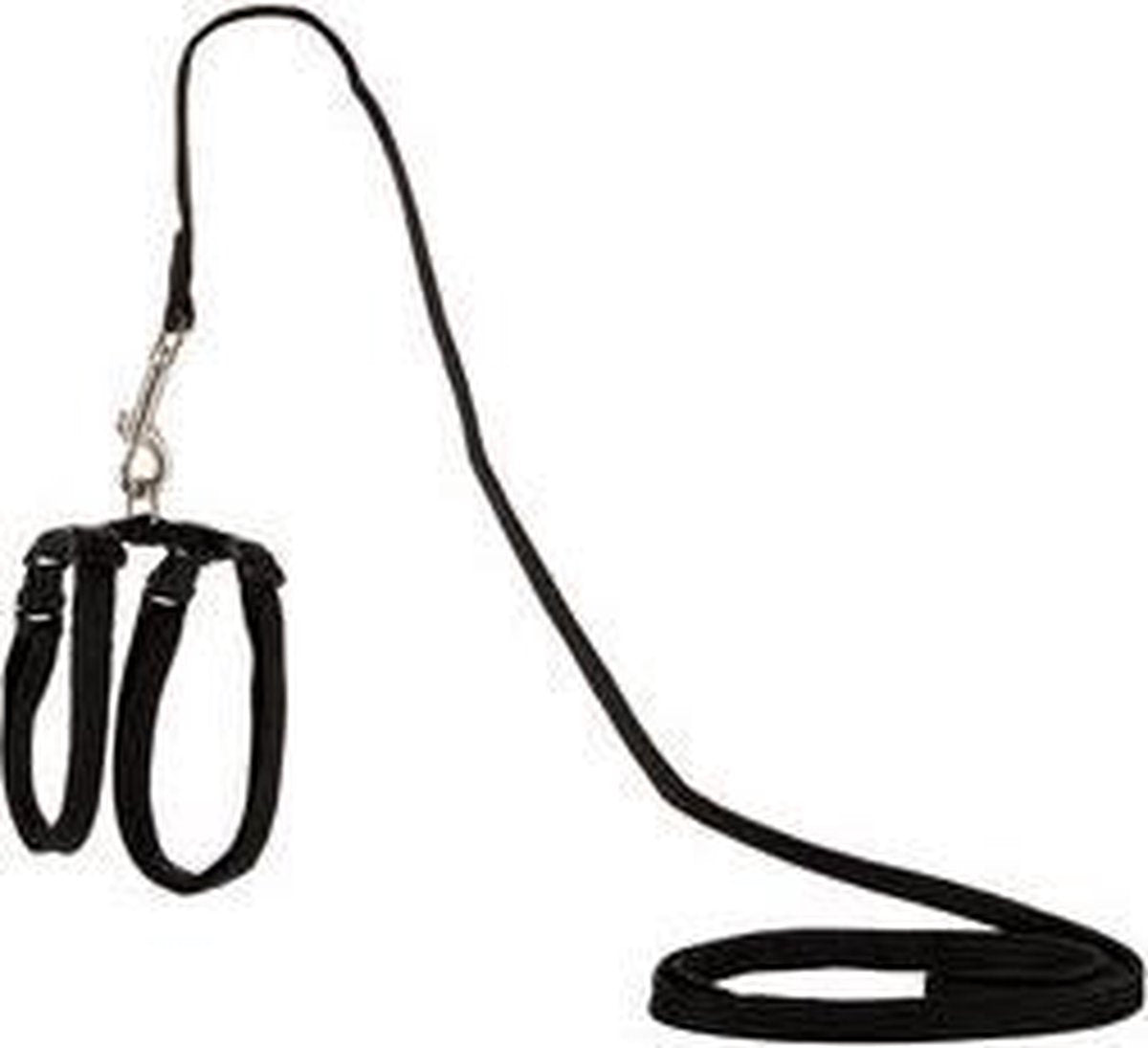 Beeztees - harnais pour chat - nylon - noir - 130 cm x 10 mm