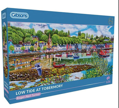 Gibsons - marée basse à Tobermory (par Roger Neil Turner) - 636 pièces 69×32cm (l×h) - puzzle panoramique