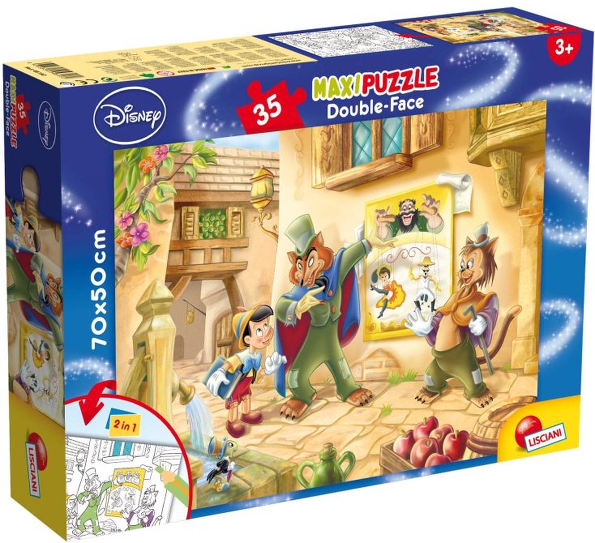 Lisciani Disney puzzle df maxi étage 35 pinocchio