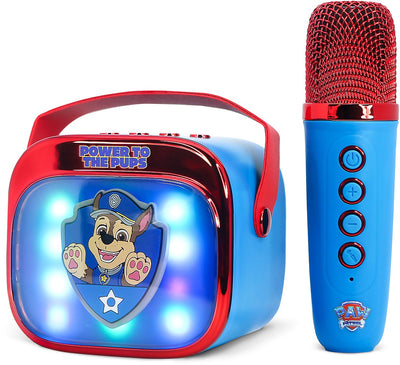 OTL technologies Paw Patrol - Set de karaoké pour enfants - microphone et haut-parleur sans fil - avec effets de lumière - distorsion de la voix