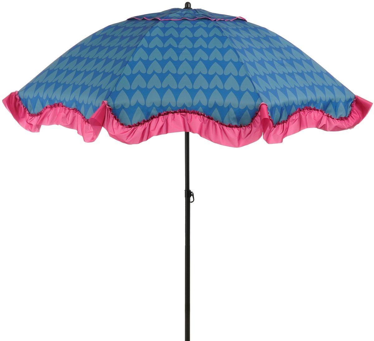 Parasol Edelman Mitchell coeur bleu - ø220 x 238 cm