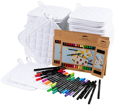 Creativ company group set de maniques avec marqueurs, noir, blanc, 1 set