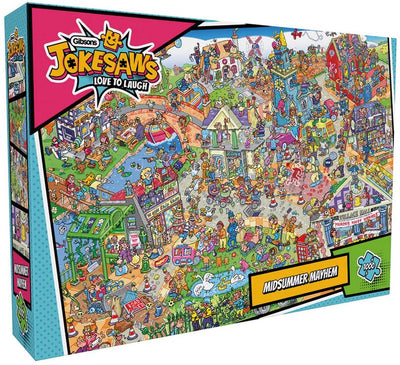 Gibsons - jokesaws : Midsummer mayhem (par phil dobson) - 1000 pièces 68×49cm (l×h) - puzzle pour adultes
