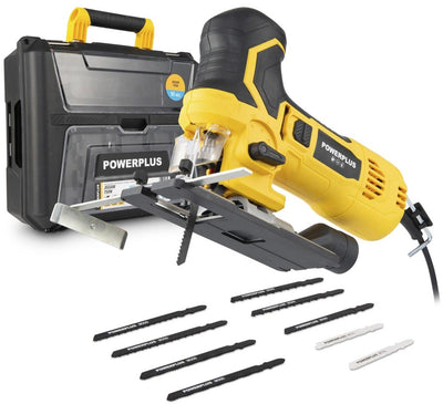 Scie sauteuse électrique Powerplus powxbox030 - Machine à scier 750w - 3000min-1 - outils avec 10 accessoires.