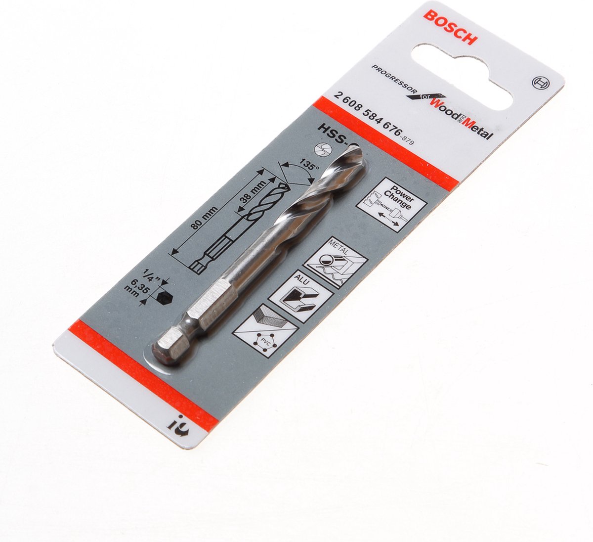 Bosch accessoires foret à centrer hss-g 80 1st - 2608584676