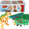 CLICS SPAGHETTEEZ FLEXIBLE BUILDING TIDS Dans Boîte de stockage, 200dlg.