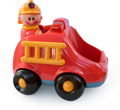Tolo camion de pompier bio premiers amis jouet voiture durable interactif.