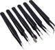 Quadrios 23ec157 jeu de pinces pointues, arrondies, pointues, coudées, fines, pointues, plates, pointues, fines