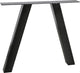 Woood tablo utrecht pied kd 1 pièce - métal - noir - 72x79x10