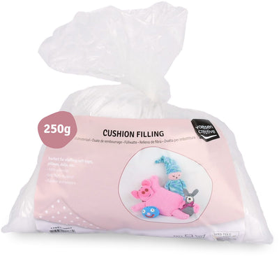 Remplissage de coussin Vaessen creative - rembourrage pour peluches - matériau de remplissage en polyester - 250 g