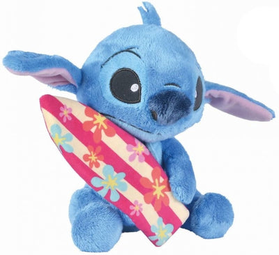 Peluche Simba Toys - Disney Disney - Lilo Stitch - Stitch avec planche de surf - 35 cm - Peluche - Peluche