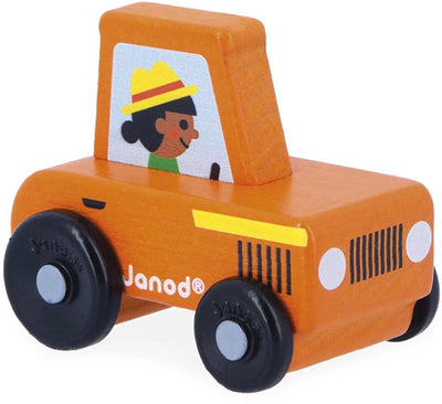 Janod - carrefour - tracteur en bois