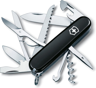 Couteau suisse Victorinox Huntsman - 15 fonctions - noir - acier inoxydable
