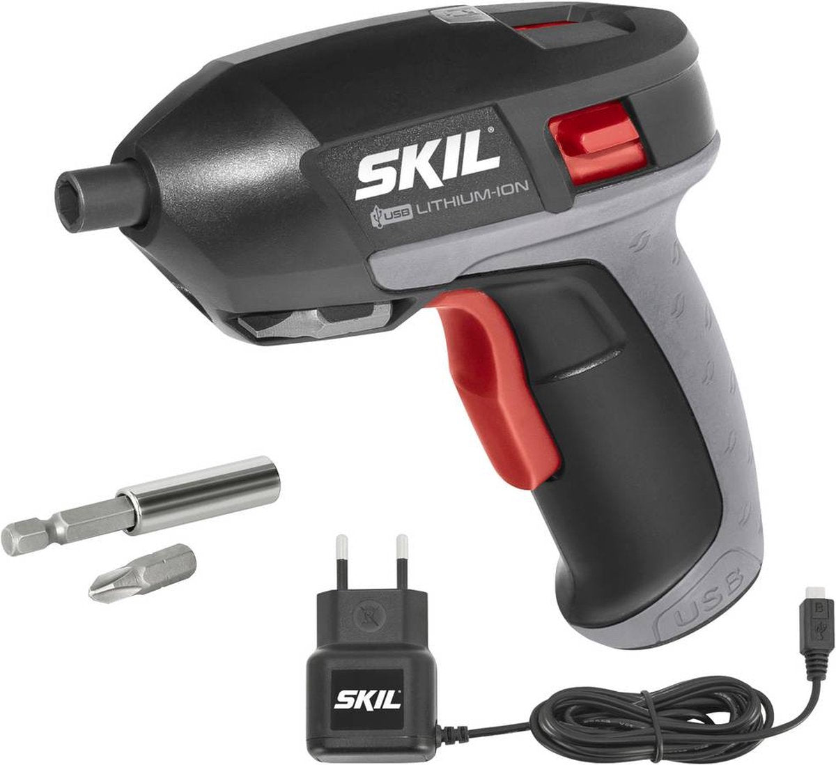 Tournevis sans fil Skil 4v - tournevis sans fil - chargeur micro USB - avec étui 35 embouts de tournevis - 2636 ad