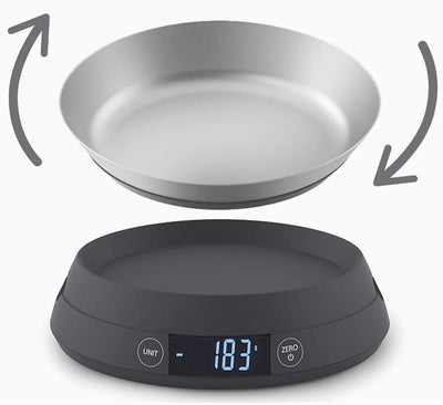 Balance de cuisine numérique Joseph Joseph Switchscale - grise - 2 en 1 avec balance réversible