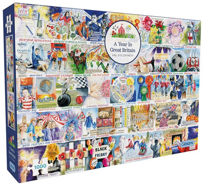 Gibsons - un an en Grande-Bretagne (par val golfinch) - 1000 pièces 68×49cm (l×h) - puzzle pour adultes