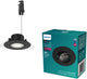 Spot encastrable Philips LED Philips Cilantro - technologie d'éclairage à interrupteur de scène - 5w - lumière blanc chaud : 2700k - noir
