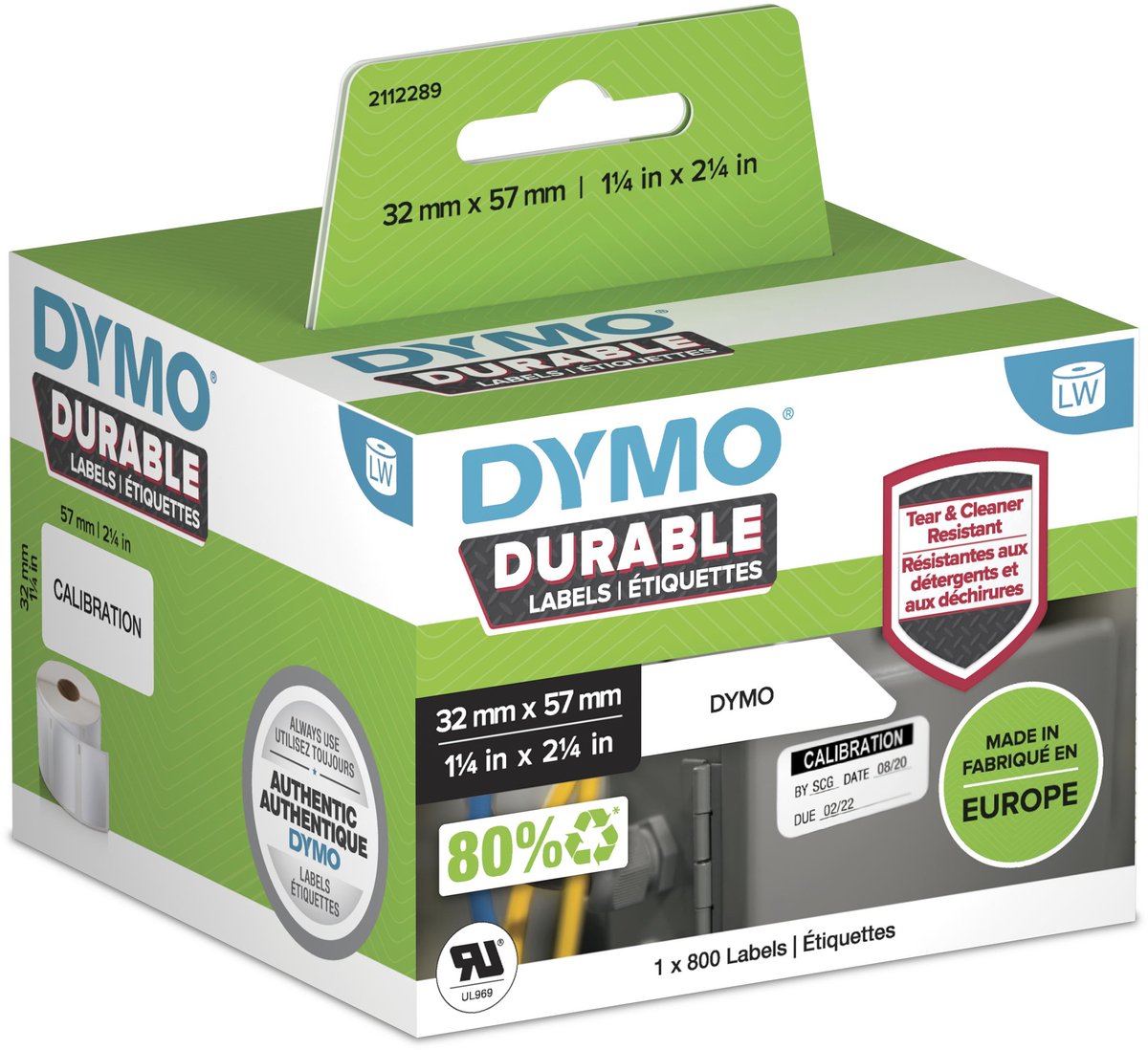Étiquette dymo 2112289 - lw blanc