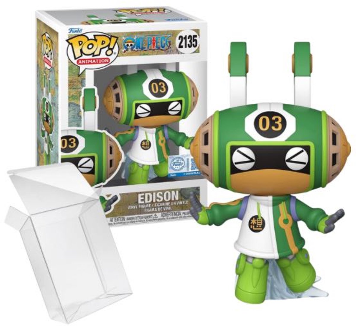 Funko-pop ! animation : one piece - édition spéciale edison 2135 exclusive