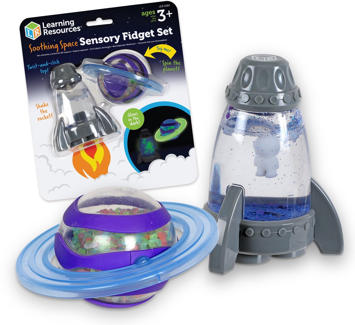 Ressources d'apprentissage ensemble de fidget sensoriel espace apaisant - 3+