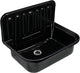 Évier verseur sans marque sans marque différent 50x33cm avec bouchon de vidange noir