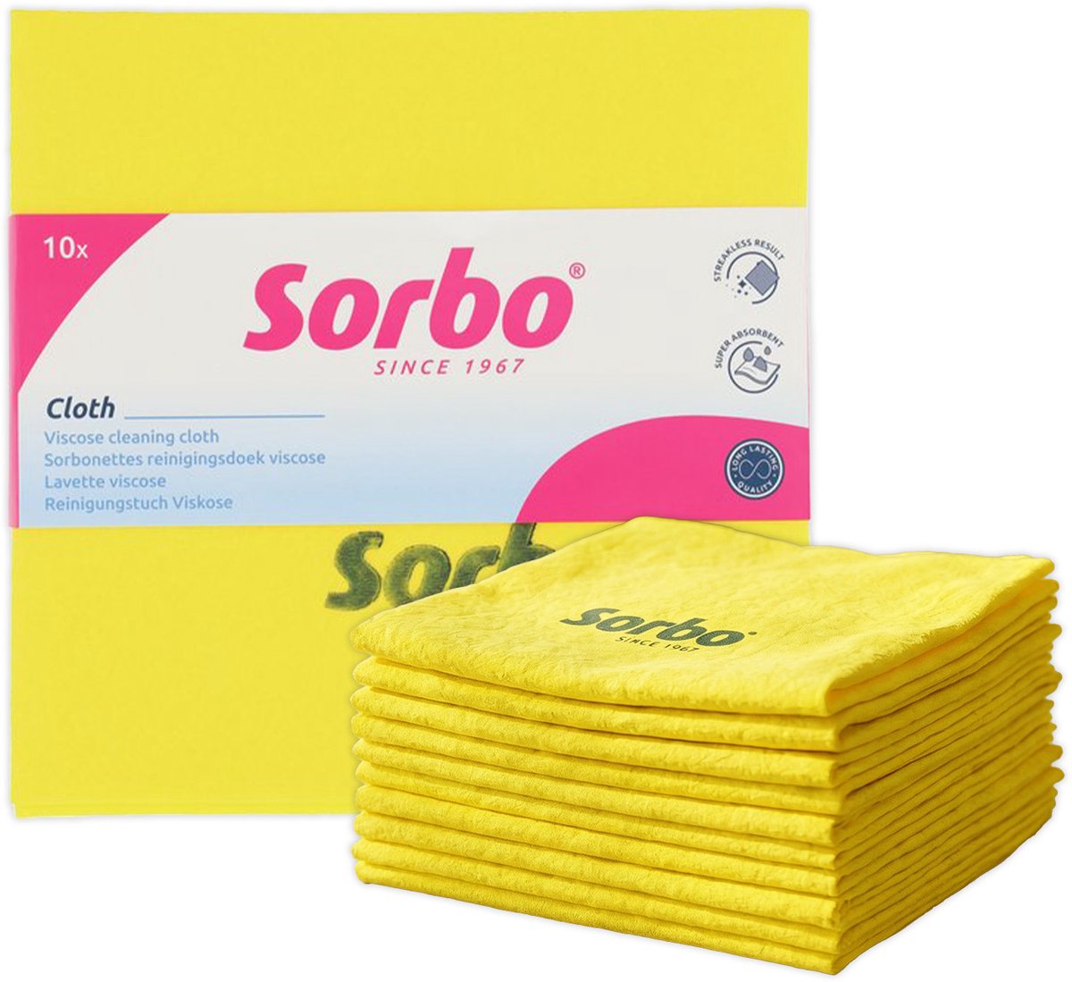 Sorbo lingettes tout usage 10 pièces 40x38cm