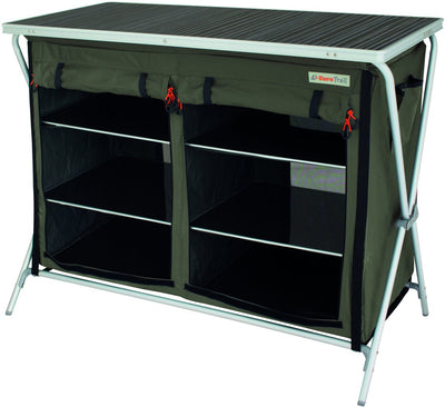 Eurotrail armoire de camping brocas 110 x 52 x 90 cm aluminium anthracite