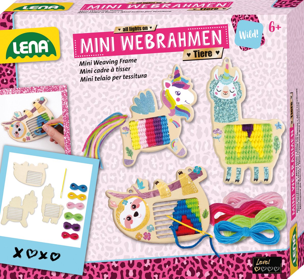 Animaux du métier à tisser Lena - jouets créatifs pour les enfants.