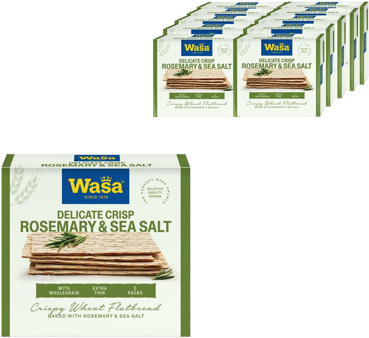 Wasa sel de mer croustillant au romarin - cracker - 10 x 190g