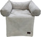 Designed by Lotte Coussin de canapé côtelé - Coussin pour chien - Gris clair - 50x50x30 cm