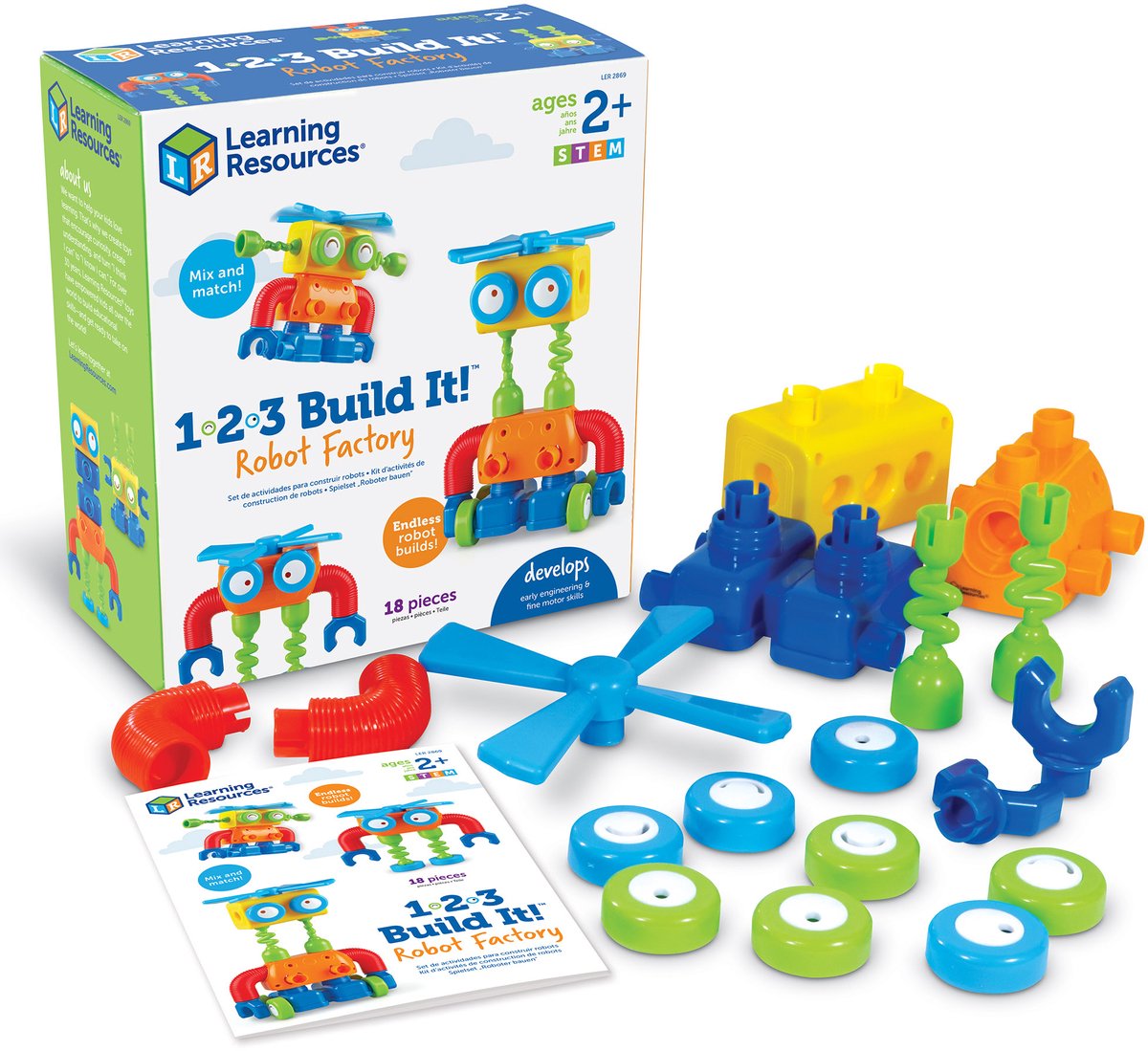 Ressources d'apprentissage Ensemble de construction 3 en 1 - Usine de robots - 3+