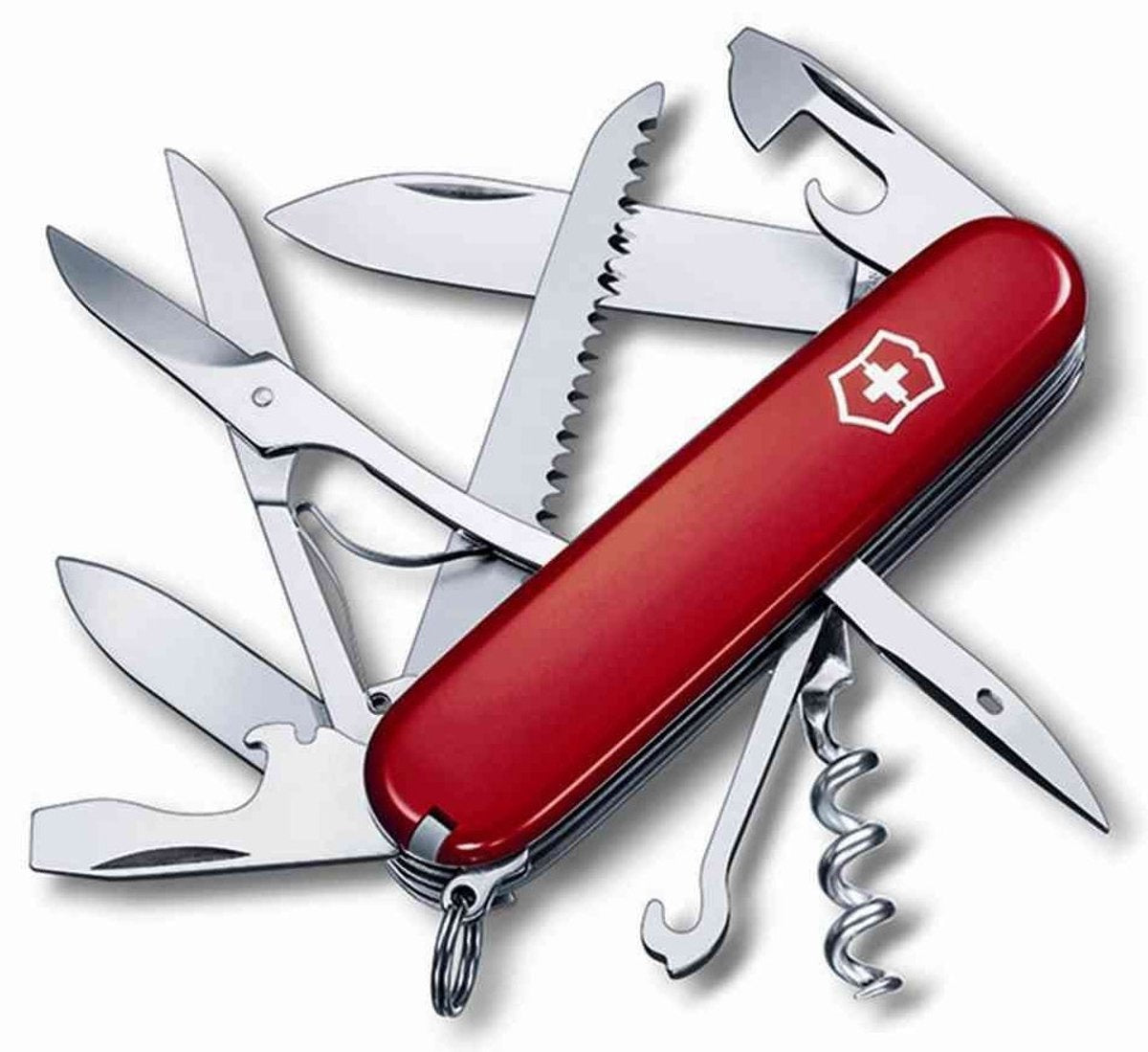 Couteau de poche Victorinox Swiss Army Huntsman - 15 fonctions - rouge