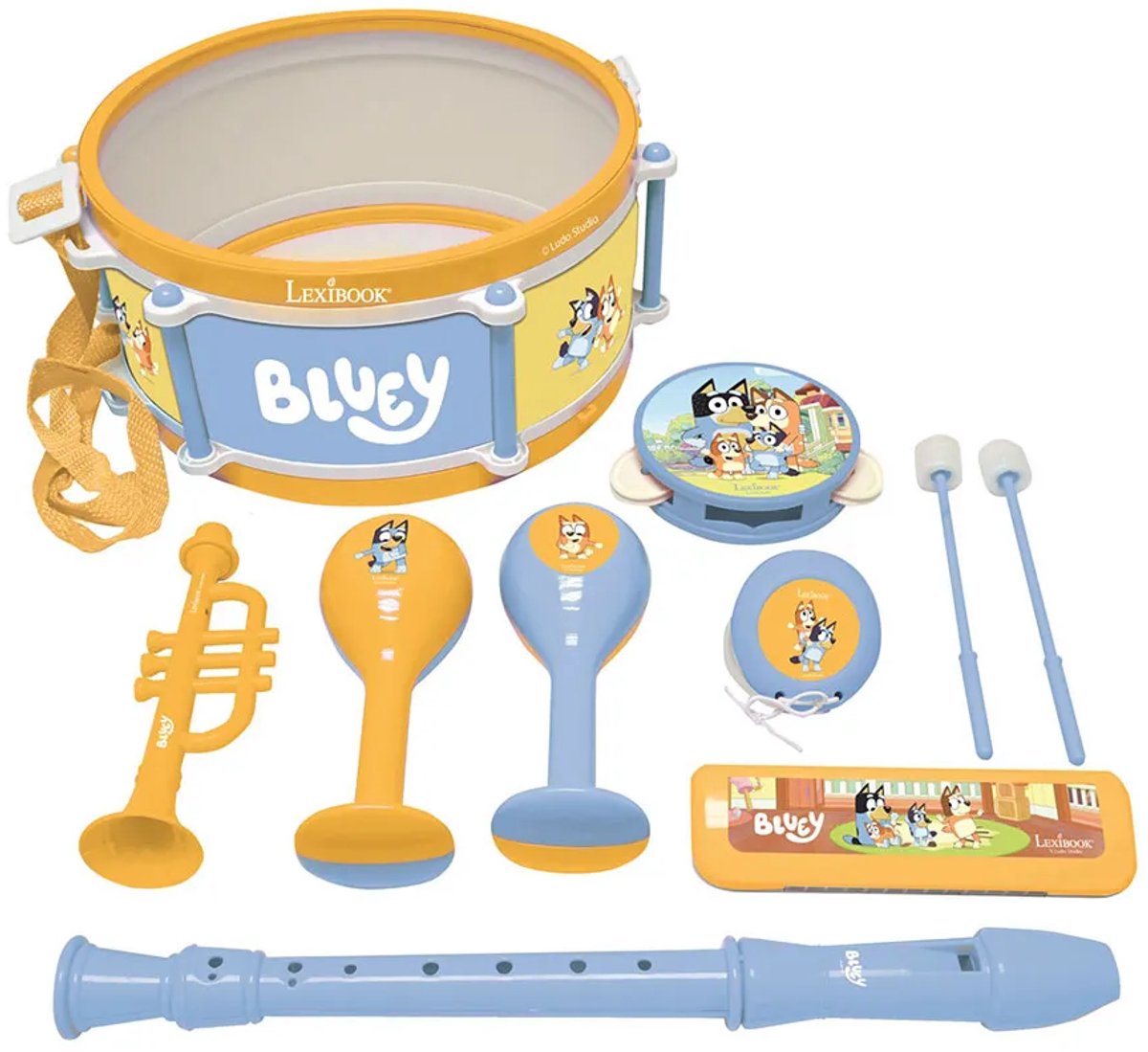Lexibook bluey coffret de musique 7 pièces