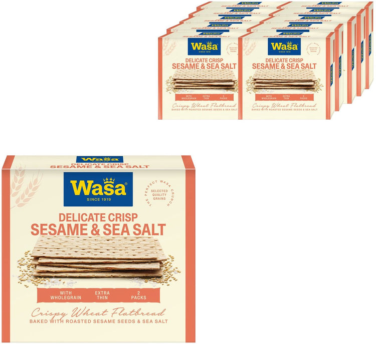 Wasa sel de mer au sésame croustillant délicat - cracker - 10 x 190gr