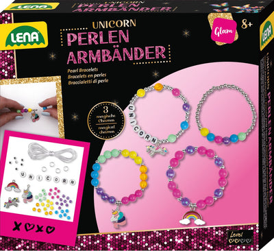 Bracelets en perles Lena licorne avec manche.
