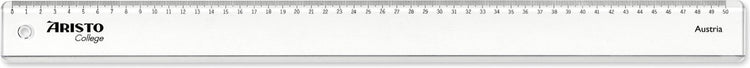 Règle Aristo - géocollège - longueur 50 cm - échelle mm cm - plastique transparent - ar-23050